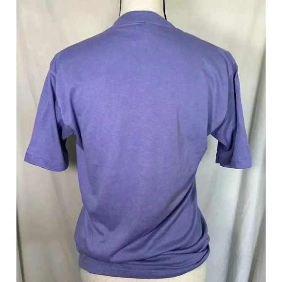 Vintage Sparkly Utah Mtn Landscape 1993 Tee T-Shirt Deadstock Purple Women’s M - Picture 2 of 15